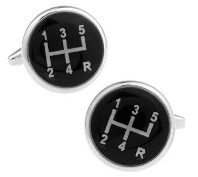 Gear Stick Cufflinks - Crazy Sock Thursdays