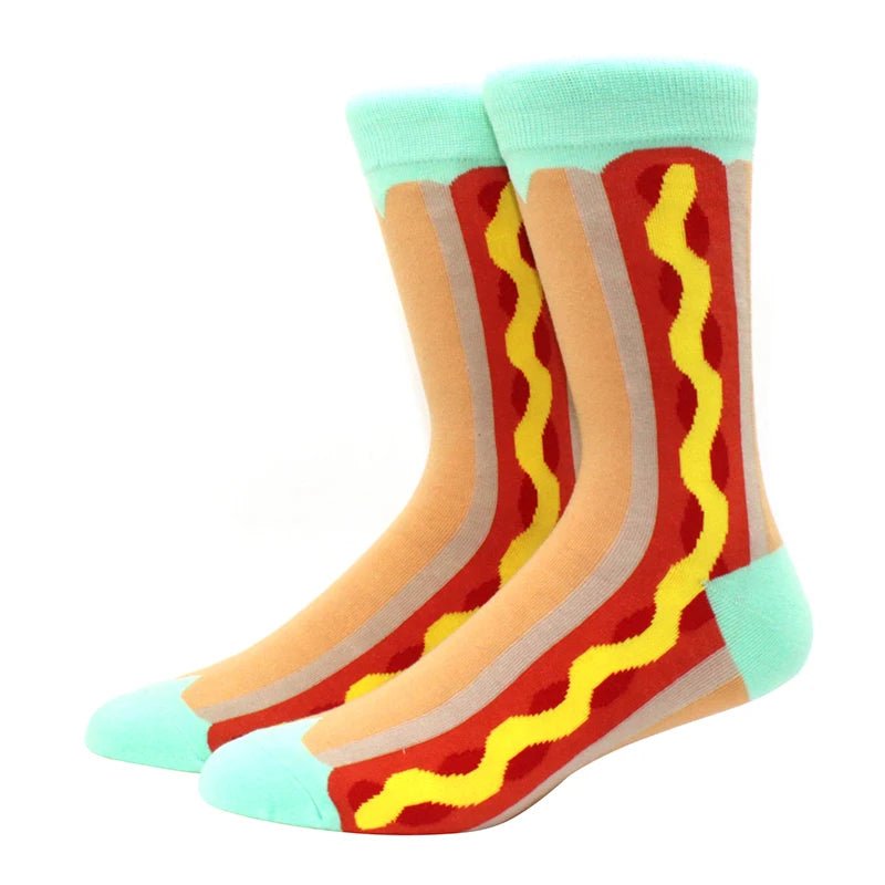 Hot Dog Crazy Socks - Crazy Sock Thursdays