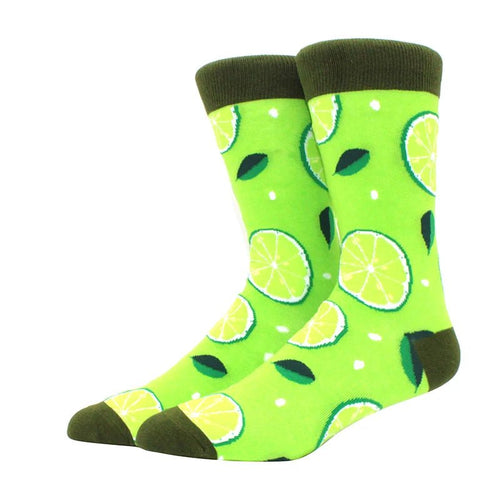 Lime Themed Crazy Socks - Crazy Sock Thursdays